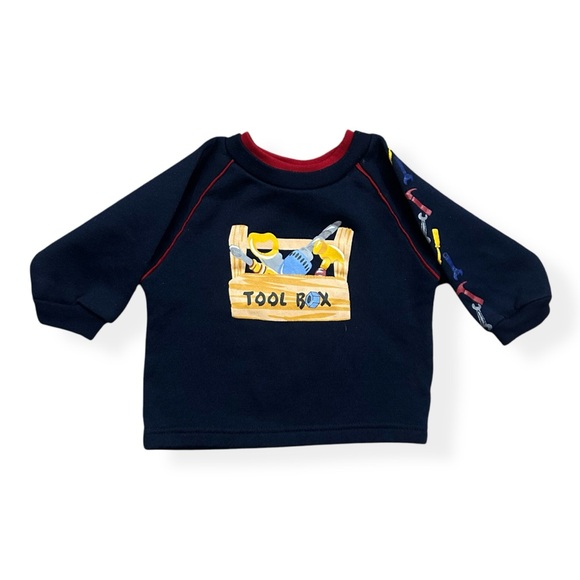 American Vintage Other - Vintage 1990s Baby Boys Toolbox Graphic Raglan Sleeve Sweatshirt